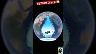 Big Water Drop On Google Earth 💧😱 #shorts #youtubeshorts #shortsfeed #water