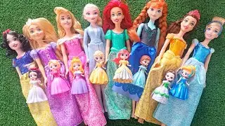 ASMR   Unboxing Mattel Disney Princess Spin & Reveal Surprise Dolls! Satisfying video   Review Toys
