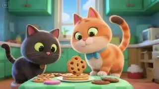 Phonics Song with Animals &ndash; Cat Counts Cookies | Fun Learning Song for Kids