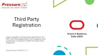 Third Party Registration for Supplier and Customer | Oracle EBS R12