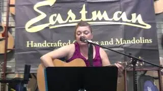Peggy Poff performs at the acoustic Open Mic at Portland Music Company on Broadway