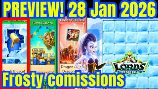 Lords Mobile &ndash; 28 January 2026 Update: packs, monsters & more, Frosty Commissions 