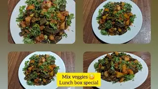 Mix veggies 😋 lunch box special for kids ☺️ Tiffin recipe for everyone 