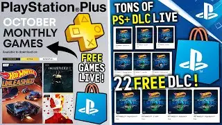 NEW PS PLUS UPDATE! PS Plus October Free PS4/PS5 Games LIVE, 22 Free DLC for PS+ Game Out Now + More