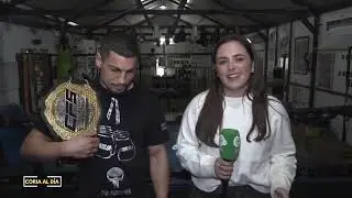 El coriano Andr&eacute;s Casado reciente campe&oacute;n del mundo de K1.