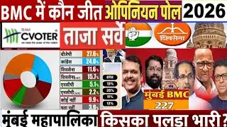 BMC Elections -2026 ओपिनियन पोल ताजा सर्वे ने चौंकाया ? कौन सी पार्टी निकली सबसे आगे ?