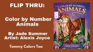 New Release! Flip Thru: Color by Number Animals by Jade Summer, Artist: Alexis Joyce