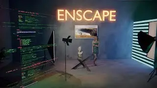ENSCAPE - Урок 7 - Освещение и излучающие материалы, Трёхточечное освещение, Студийная установка,...