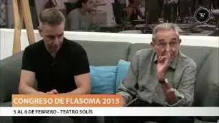 Sergio Ferrer y Hector Carri&oacute;n de la Asociaci&oacute;n de Magia del Uruguay, en OTV.