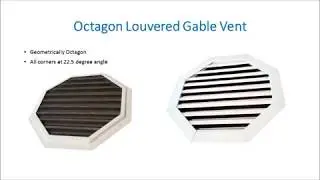 Louvered Gable Vent