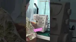 Мой подарок на день Рождения ☺️ Оверлок Janome 210d🌸 Первый раз в жизни шью на оверлоке))