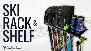 10 Ski Essential Garage Rack + Shelf