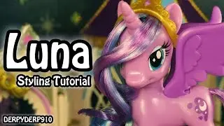 My Little Pony:  Princess Luna Hair Styling Tutorial MLP