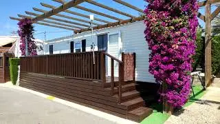 Mobile Home For Rent On Camping Almafra Campsite In Benidorm, Costa Blanca, Spain.