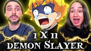 WE&rsquo;VE NEVER WATCHED ANIME BEFORE! First Time Reaction to Demon Slayer 1x11