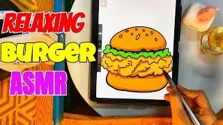 Hyper Realistic Zinger Burger Drawing | Satisfying ASMR Sounds