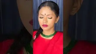 Simple Nepali makeup 💗&hearts;️#makeoverbyhinashahi #nepalimovie #makeup #eyemakeup #youtubeshorts #nepal