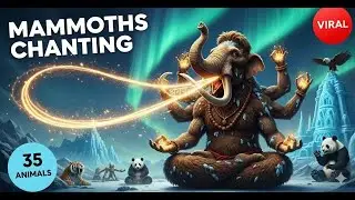 🕉️ ANCIENT MAMMOTHS CHANTING OM NAMAH SHIVAYA |  Animals in Divine mode | Spiritual Awakening 2024