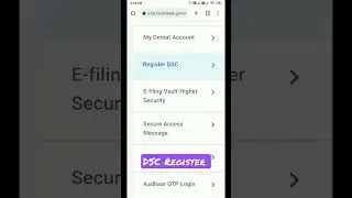How to Register Digital Signature DSC in income Tax Portal