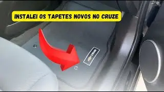 Instalei Tapetes Novos no Meu Cruze 1.8 🚗✨