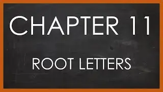 Learn Arabic Grammar ( Chapter 11 ) | Arabic Root Letters | الحروف الجذرية | Al Huruful Jizhria |