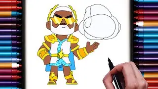 How to Draw Zeus Brock From Brawl Stars | Easy Step-by-Step Tutorial