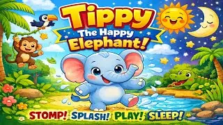 Tippy the Elephant Song 🐘 | Fun & Cute Nursery Rhyme for Toddlers |Cute Elephant Song 🐘