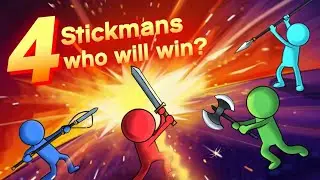 4.20 min. Stickman Duelist Arena &ndash; Who Will Win This 4-Way Battle? 13