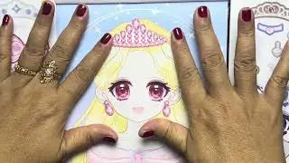 Unboxing Sticker Doll Dress Up, Makeup Fashion Sticker Book, Manga Sticker (Merrybell World)