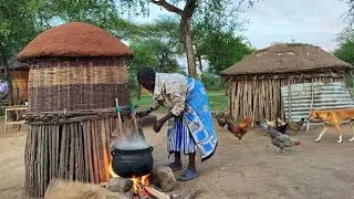Ep1:Our Village Dream Life Begins/Cooking Kenyan KDF🇰🇪 in our African Traditional Homestead