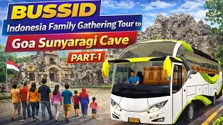 BUSSID Family Gathering Tour 🇮🇩 | Goa Sunyaragi Cave Cirebon 🏞️ | Part-1 Bus Journey #gaming #viral