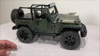 MOC fake lego JEEP WRANGLER mould king technic REVIEW