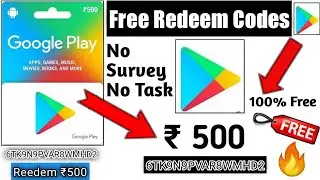 🤑 Live Proof | How to get free google play redeem code | free me redeem code kaise le | 100% Free