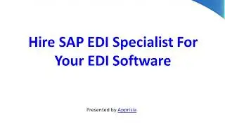Hire SAP EDI Specialist For Your EDI Software