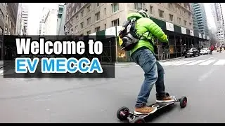 Here's what it's like riding with the best Electric Skateboards in EV MECCA - NEW YORK