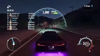 Need for Speed Payback Speedlist with R8 and Impreza
