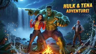 Hulk & Tena Adventure Series | Waterfall Camp, Jungle Fun & Epic Bonding Moments #draneela
