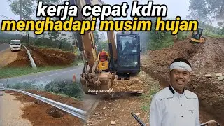 KERJA CEPAT KDM UNTUK MENGHADAPI MUSIM HUJAN DERENASE LANGSUNG DI PERBAIKI