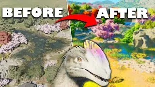 BEFORE and AFTER of a GUANLONG JAPAN ENCLOSURE! - Jurassic World Evolution 3 I Dino of the Day #7