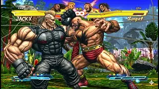 Street Fighter X Tekken | BALROG & JACK-X VS ZANGIEF & HUGO (Hardest) - Street Fighter X Tekken