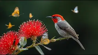 Crimson Harmony 4K &mdash; A Moment of Living Color and Quiet Grace
