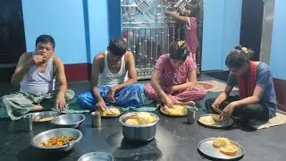 মুরগির ঝোল সাথে ফুলকো লুচি 😍 village style chicken curry ♨️shadow of village