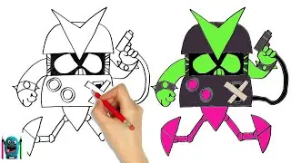 Virüs 8-Bit Çizimi How to Draw Brawl Stars