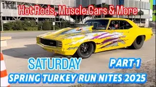 The Thrill of Daytona: 2025 Spring Turkey Run Nites Saturday - Hot Rods & Muscle Cars! #cars #trucks