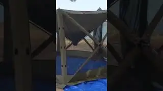 Quick tent set up for fishing
