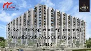2, 3 & 4 BHK Spacious Apartments | Gandhi Path (W), 200 Ft Bypass, JAIPUR #realestate