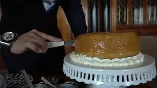 Rum Baba Dessert at Restaurant Petrus