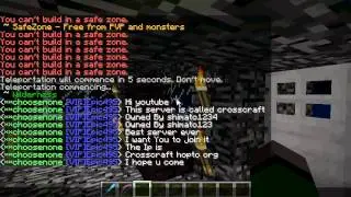 Minecraft Showing Crosscraft server
