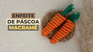 MACRAME PARA INICIANTES | CENOURA DE PÁSCOA PASSO A PASSO
