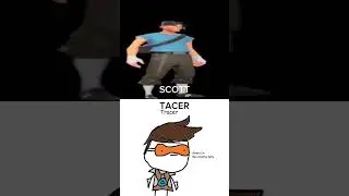Scout vs Tracer #1v1 #edit #battleedit #cartoon #1v1edit #teamfortress2 #tf2 #overwatch2 #overwatch